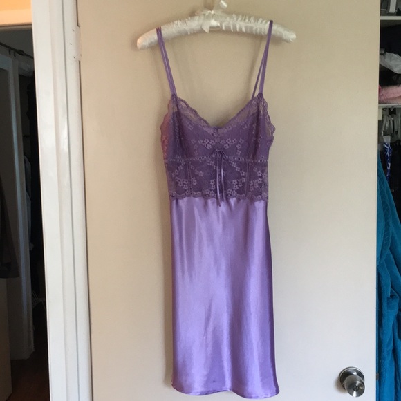 Enchanting Other - Silky soft lavender satin chemise by Enchanting